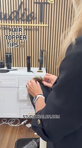 Hair Topper Tips🙌🏻 This short video will show you how to part your hair topper and pin it on the head to style it. If you struggle with your hair we would love to help you find Confidence and Freedom with your hair. Comment below 👇🏻 and or Message us for more info on our process. ❤️ #hairtopper #hairtoppers #finehair #finehairsolution #womenover40 #womennover50 #thinninghair #hairpiece #thinninghairsolution #thinninghair solutions #thinhair#toppiece #womenhairloss #covidhair #humanhair#women