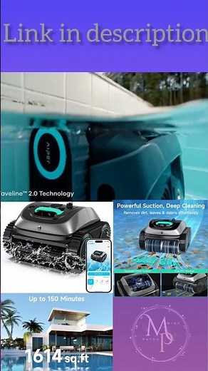 Robot Vacuum for Inground Pools, 4 in 1 Cordless Robotic Pool