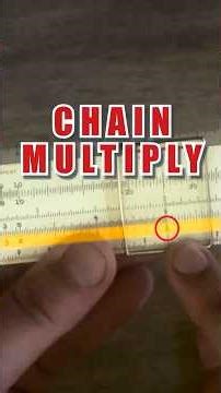 Chain Operations on Slide Rule