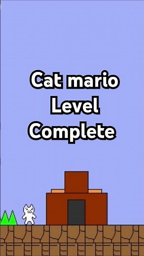 Cat Mario - Level Complete