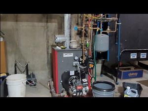 Boiler coil domestic hot water cleanout and shutoff install.