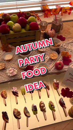 Fall Party Food Idea: How to Make an Autumn Apple Bar