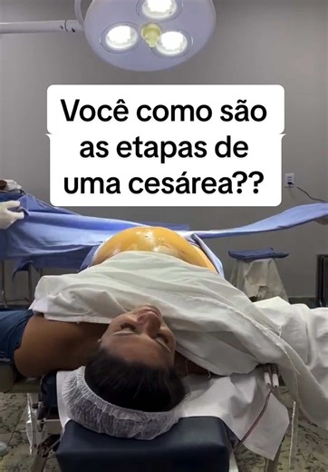 Como são as etapas de uma cesárea?
