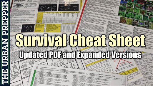 Download the updated survival cheat sheet PDF for your kit