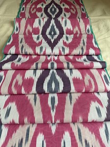 Uzbekistan Handwoven Ikat Cotton Fabric, Hand-dyed, 4 Meters - Etsy