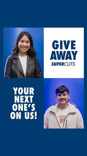 Want your next service on us? We’re giving away a $50 giftcard to (1) lucky winner for use at participating Supercuts locations 🥳 Important rules and restrictions apply. By entering, you acknowledge and agree to the Official Rules at the link below and in our bio. From September 15th to October 15th, 2023 you may enter by: • Following @supercuts on Instagram • Liking this post 💙 • Tag a friend in the comments who you think deserves to win 💬 *Open ONLY to legal residents aged 18 located and re