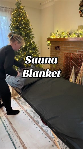 This sauna blanket has officially become my at-home escape. 💆‍♀️✨ It gives you that sauna-style experience without needing a whole room or spending thousands, and it heats up to over 180° if you want a deep, intense sweat. It also has a built-in timer, is super easy to use, and sitting up slowly afterward makes a big difference. If you’ve ever wanted that cozy, relaxing warmth at home, this is the one. 🖤🔥 #wellnessfinds #selfcareathome #saunablanket #relaxationtime #uniquegifts