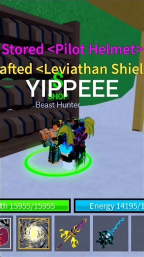 crafting leviathan shield !! #Blox Fruits #Roblox