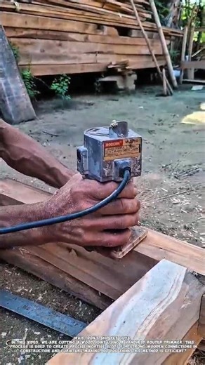 Wood Joint Cutting Using Router Trimmer | Traditional Woodworking Technique.