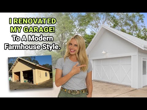 I renovated my garage to a modern farmhouse style!