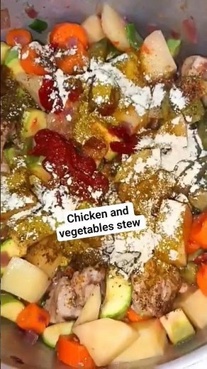 Chicken & Vegetable Stew | Easy One-Pot Recipe 🥔🥕🥒🍗