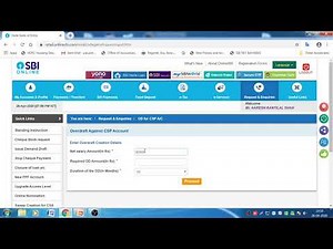 OD Facility in Savings Account of SBI