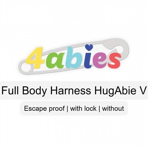 Lockable Full Body Harness HugAbie V - Discrete (no side clips)