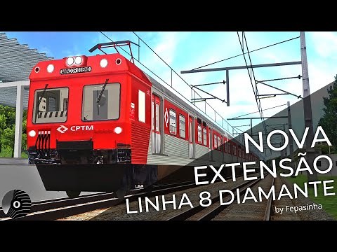 OpenBVE - NOVA EXTENSÃO LINHA 8 DIAMANTE da CPTM! Amador Bueno X Itapevi