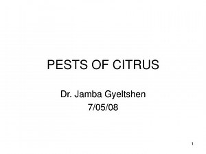 PESTS OF CITRUS - SlideServe