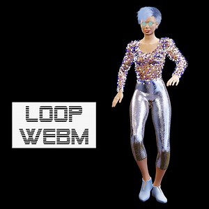 Streaming Overlay, Stream Decoration, Emote, Dancing Woman, Seamless Loop, Transparent Background, Webm - Etsy