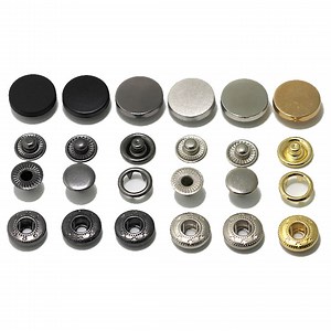 Metal Snap Buttons: Flat Press Studs for DIY Crafts - 10 Pcs - Etsy