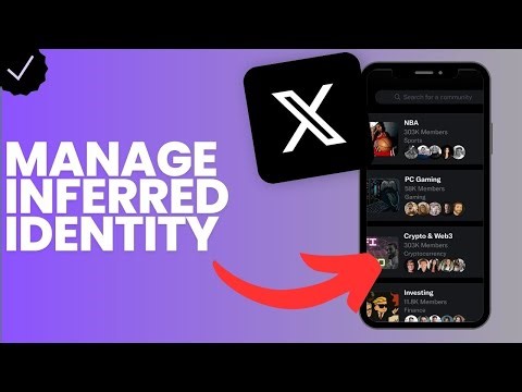 How to manage the inferred identity settings in X?