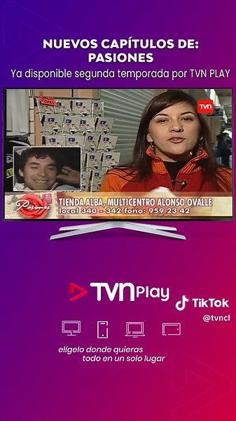 Salva tu relación con Pasiones en TVN Play