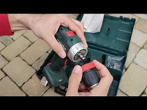 Unpacking / unboxing cordless drill / screwdriver Metabo POWERMAXX BS 12 BL Q 601039500