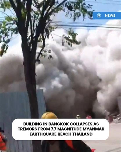 As shown in harrowing footage shared on social media, an under-construction building in Bangkok collapsed as tremors from the 7.7 earthquake in Myanmar rocked the Thai capital on 28 Mar 2025 😱 Our thoughts and prayers go out to those in Thailand and Myanmar 🙏 Full story: www.tripzilla.com/-/161385 #bangkok #earthquake #thailand #myanmar #whatshappeninginmyanmar | TripZilla