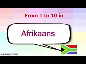 1 to 10 in AFRIKAANS. Aprende del 1 al 10 en Afrikáans