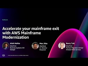 AWS re:Invent 2024 - Accelerate your mainframe exit with AWS Mainframe Modernization (MAM114)