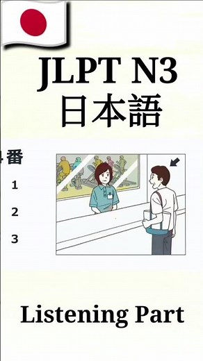 N3 listening part practice #jlpt #listening #n4