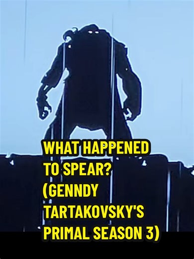 If you’ve never seen Primal, start tonight. It tells a brutal, wordless story about a caveman and dinosaur who need each other to survive in a dangerous past. Each season gets more wild and Season 3 of Primal has been nuts. If Spear comes back, what is your craziest theory? Mine is he's the mad man of Season 2. Comment your tinfoil hat theory and tag your friends who love Genndy Tartakovsky's Primal. #primal #spear #fang #adultswim #zombie