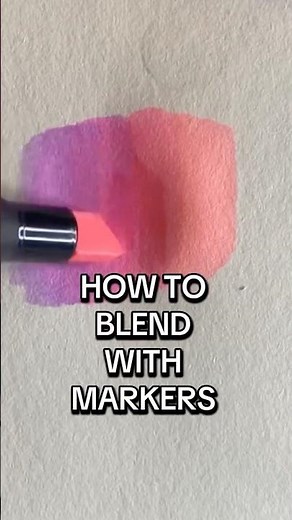 How to blend alcohol markers #arttutorial #drawing #drawingtutorial #markers #blending #shorts