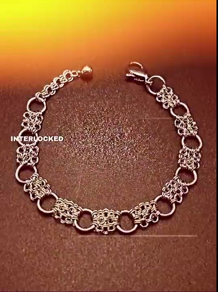 Interlocked Chain Bracelet | Minimal Gothic Stainless Steel Jewelry (7 Inches) - Etsy