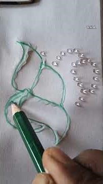 Beautiful flower drawing with 3D art