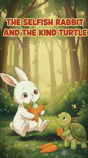 The Selfish Rabbit and the Kind Turtle | English moral story for kids #story #englishstory #kids