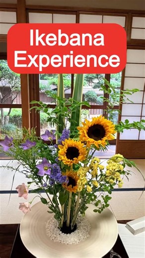 My first Ikebana experience! #vlogjapan #flowerarrangement #japaneseculture