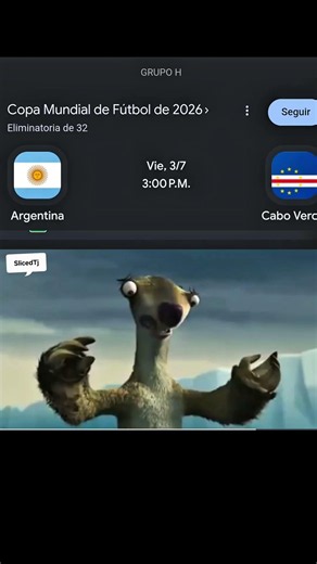 El destino de cabo verde vs argentina #comparte #mundial2026