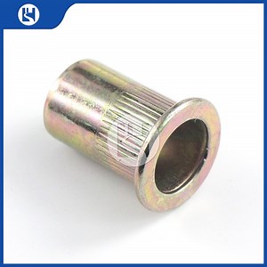 [Hot Item] Carbon Steel Zinc Plated Cold Forming Semi-Tubular Half Hollow Flat Head Half-Air Rivet