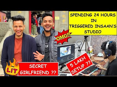 Living 24 Hours in TRIGGERED INSAAN'S STUDIO with him !!