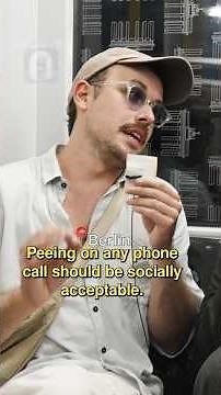 Peeing on any phone call should be socially acceptable!! #berlin #manners #funny #podcast