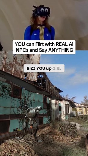 Flirting with AI NPCs in Fallout 4 Gameplay