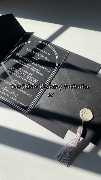 White Wedding vs Traditional Wedding Invitations