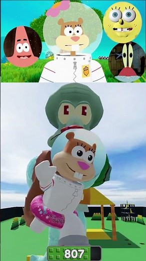 GIANT SQUIDWARD Throws Sandy Away!