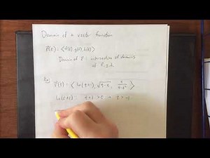 Domain of a vector function