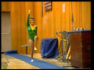 Jane Turner does gymnastics