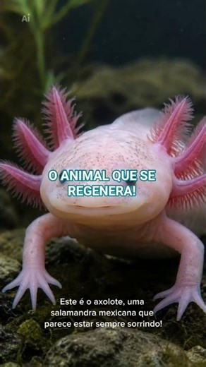 O ANIMAL QUE RECONSTRÓI O PRÓPRIO CORPO! 😱#Axolote #Curiosidades #AnimaisIncriveis #Ciencia