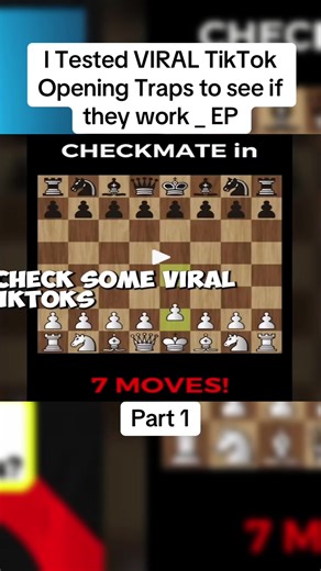 Testing Viral TikTok Opening Traps in Chess