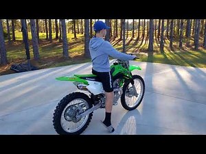 KLX140G stock vs FMF Powercore exhaust. Riding sound.