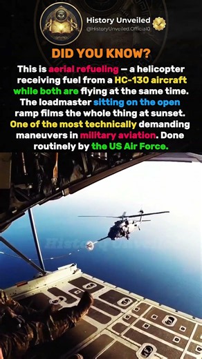 A Helicopter Getting Refueled Mid-Air at Sunset. The View From the Ramp Is Unreal.#shorts