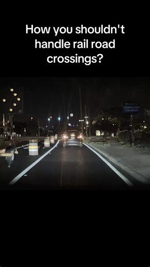 How you shouldn't handle a rail road crossing? #freedomdrivingschool | driving