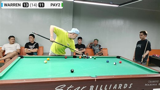 Exhibition Match Pay2 vs Warren Race 14 Video with scoreboard made by SportCam mobile APP: � iOS: https://apple.co/3nt2wTJ � Android: https://bit.ly/android_sportcam | Shooters Billiard Lounge Anabu