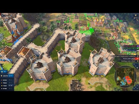 Knights Templar vs Byzantine & Ottoman | Ultimate Tactical War | AoE4